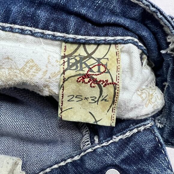 BKE Stella Women’s Jeans Size 25 x 31 Bootcut Distressed Blue Denim Medium Wash - Picture 9 of 12